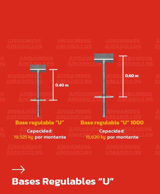 Bases Regulables 'U'